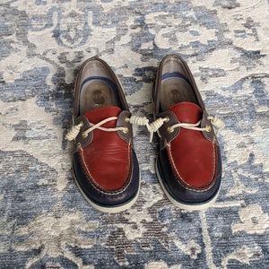 Tri-Tone Leather Sperrys - Men's 10